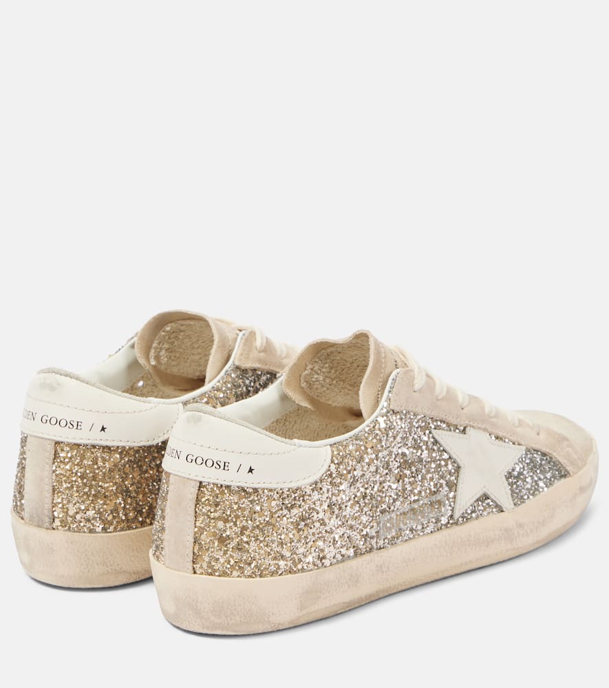 Golden Goose Super-Star glitter leather sneakers