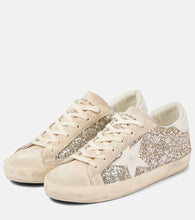 Golden Goose Super-Star glitter leather sneakers