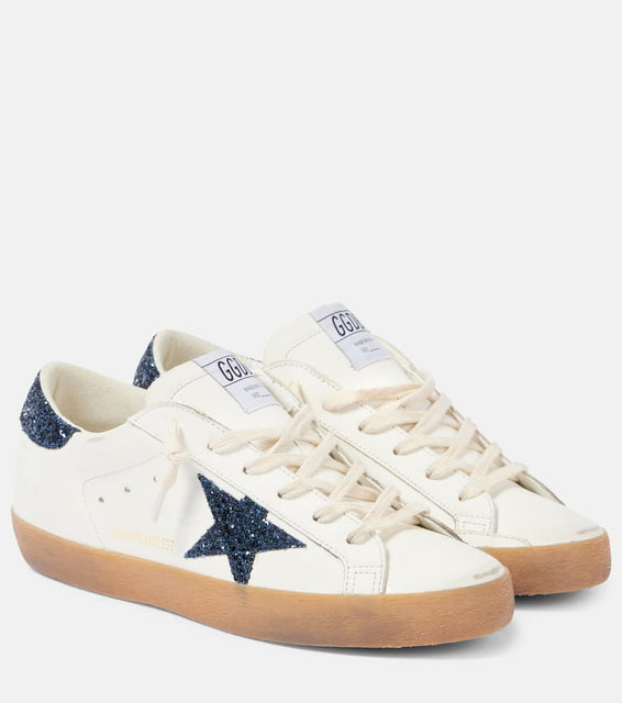 Golden Goose Super-Star glitter leather sneakers