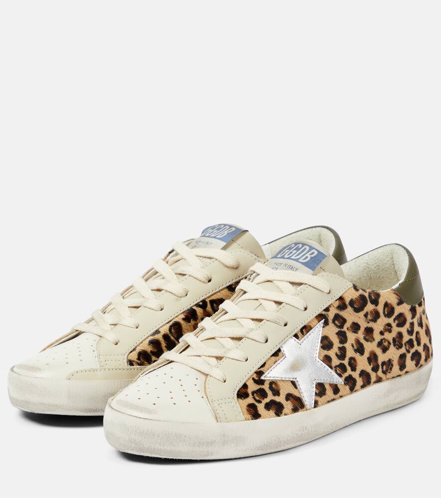 Golden Goose Super-Star leopard-print leather sneakers