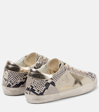 Golden Goose Super-Star snake-print leather sneakers