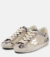 Golden Goose Super-Star snake-print leather sneakers