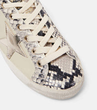 Golden Goose Super-Star snake-print leather sneakers