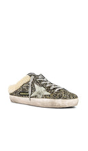 Golden Goose Superstar Sabot Shearling Sneaker in Metallic Gold