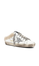Golden Goose Superstar Sabot Shearling Sneaker in White