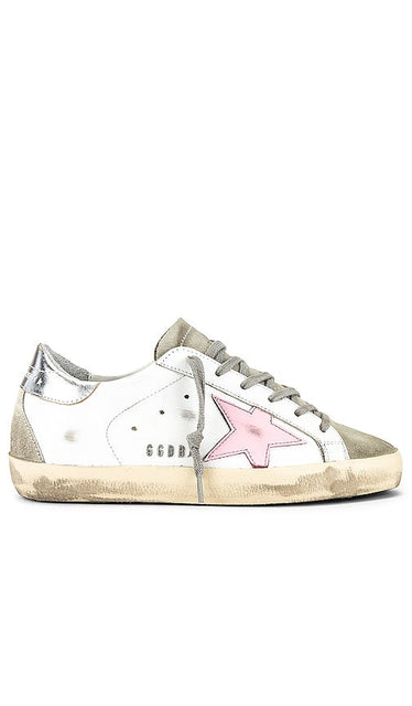 Golden Goose Superstar Sneaker in White - Baskets Superstar Golden Goose en blanc - Golden Goose Superstar 白色运动鞋 - Golden Goose Superstar Sneaker in Weiß - Golden Goose 슈퍼스타 스니커즈화이트 색상 - Sneaker Golden Goose Superstar di colore bianco