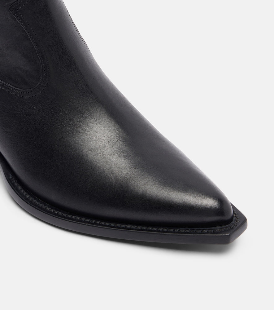 Golden Goose Debbie 45 leather ankle boots (Black) - Mid Heel Boots
