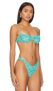 Gonza Underwire Bikini Top in Blue