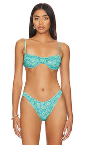 Gonza Underwire Bikini Top in Blue - Haut de bikini à armatures Gonza en bleu - Gonza 蓝色钢托比基尼上衣 - Gonza Bügel-Bikinioberteil in Blau - Gonza 언더와이어 비키니 탑 - Top bikini con ferretto Gonza in blu