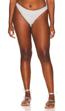 Good American Better Bikini Bottom in Metallic Silver