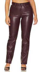 Good American Better Than Leather Good Icon in Wine