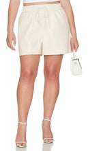 Good American Better Than Leather Short in Ivory