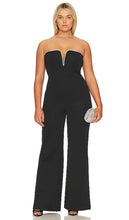 Good American Crystal Scuba Jumpsuit in Black