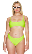 Good American Deep Scoop Swim Top in Green