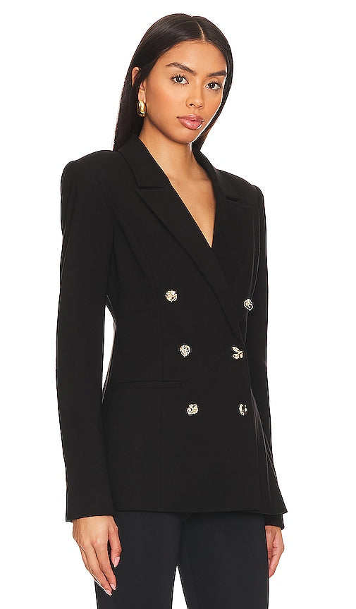 Good American Double Breasted Blazer in Black