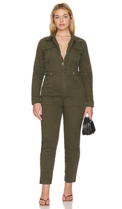 Good American Fit For Success Jumpsuit in Army