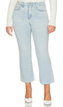 Good American Good Legs Crop Mini Boot in Blue