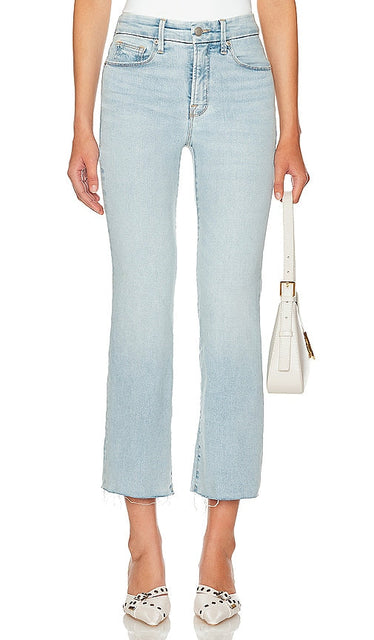 Good American Good Legs Crop Mini Boot in Blue - Good American - Good Legs - Mini-bottes courtes - Bleu - Good American Good Legs 蓝色短款迷你靴 - Good American Good Legs Crop Mini Boot in Blau - Good American Good Legs 크롭 미니 부츠 블루 색상 - Mini stivale corto Good American Good Legs in blu