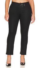 Good American Good Straight Coated in Black