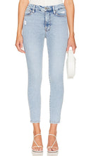 Good American Good Waist Skinny Crop in Blue - Good American - Crop skinny taille bonne en bleu - Good American Good 蓝色紧身九分裤 - Good American Good Waist Skinny Crop in Blau - Good American 굿 웨이스트 스키니 크롭 블루 색상 - Buon raccolto attillato americano dalla vita buona in blu