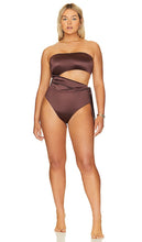 Good American Side Tie Cut Out in Brown