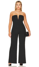 Good American Strapless V Scuba Jumpsuit in Black