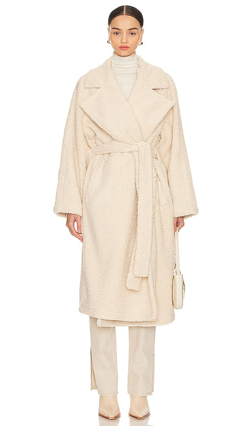 Good American Uniform Coat in Ivory