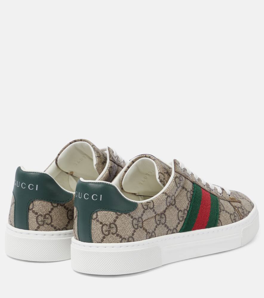 Gucci Ace leather-trimmed GG sneakers
