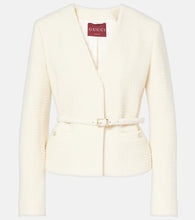 Gucci Belted wool-blend boucl√É¬© jacket