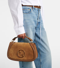 Gucci Blondie Medium suede tote bag