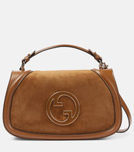 Gucci Blondie Medium suede tote bag. Shop Gucci Top-Handle Bags for women now.