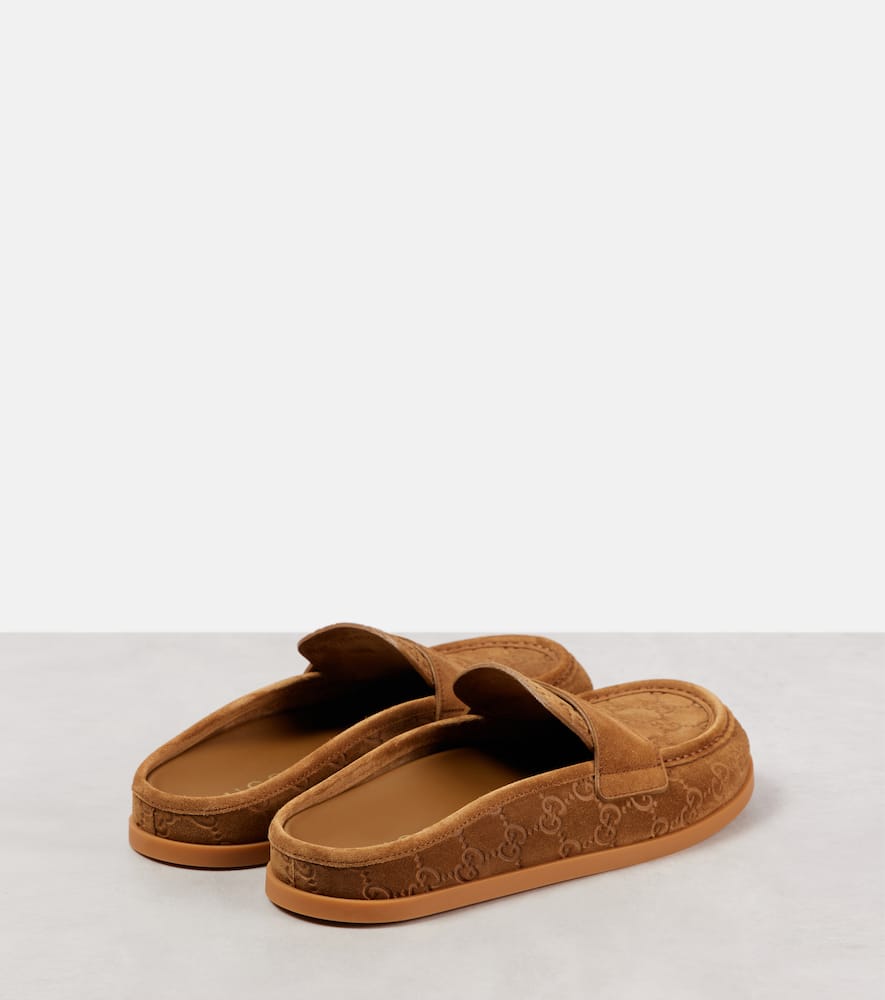 Gucci Celia GG suede mules