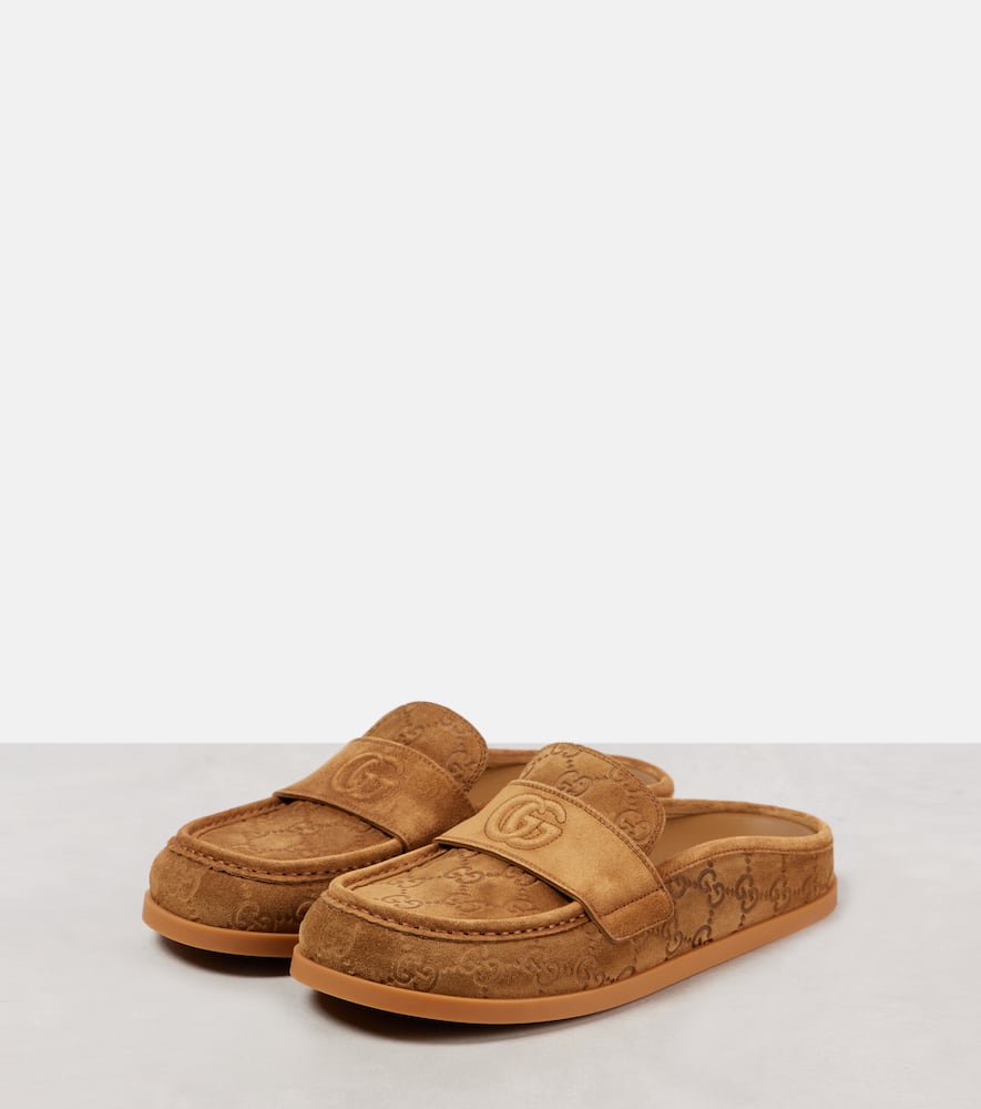 Gucci Celia GG suede mules