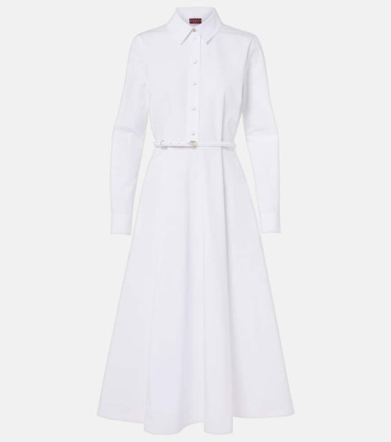 Gucci Cotton poplin midi dress