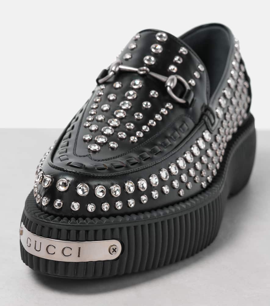 Gucci Damien embellished leather loafers