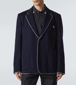 Gucci Double G cotton jersey blazer