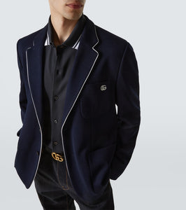 Gucci Double G cotton jersey blazer