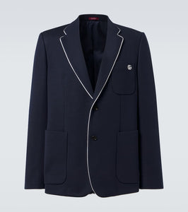 Gucci Double G cotton jersey blazer