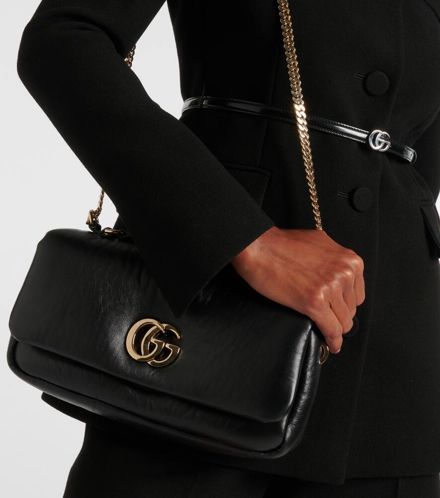 Gucci Double G leather crossbody bag