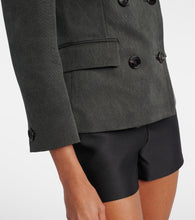 Gucci Double-breasted cotton canvas delav√É¬© jacket