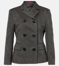 Gucci Double-breasted cotton canvas delav√É¬© jacket