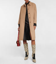 Gucci Double-faced wool and silk coat