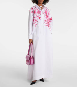 Gucci Floral cotton poplin maxi dress