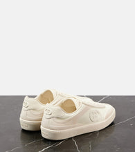 Gucci G74 suede-trimmed sneakers
