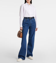 Gucci G74 suede-trimmed sneakers