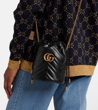 Gucci GG Marmont Mini leather bucket bag