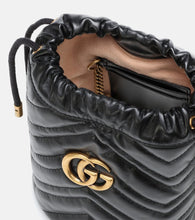 Gucci GG Marmont Mini leather bucket bag