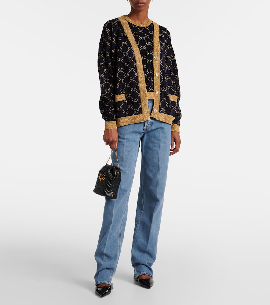 Gucci GG Marmont Mini leather bucket bag