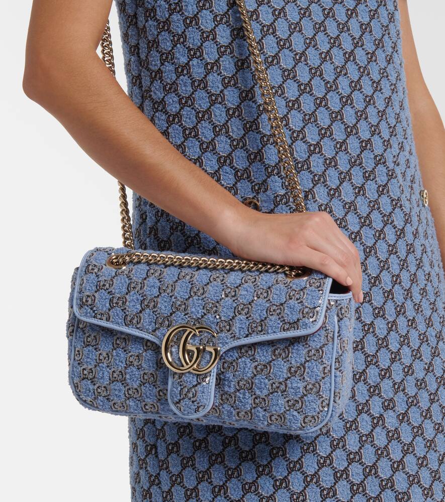 Gucci GG Marmont Small Bouclé shoulder bag