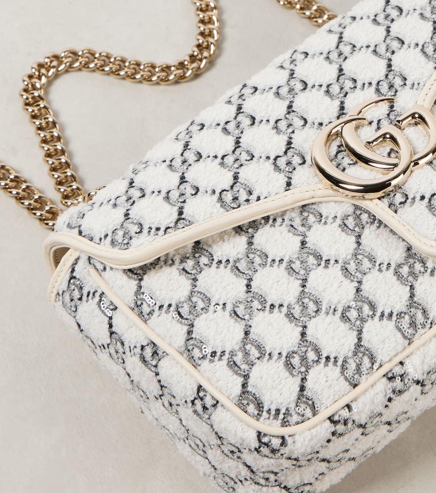 Gucci GG Marmont Small tweed shoulder bag